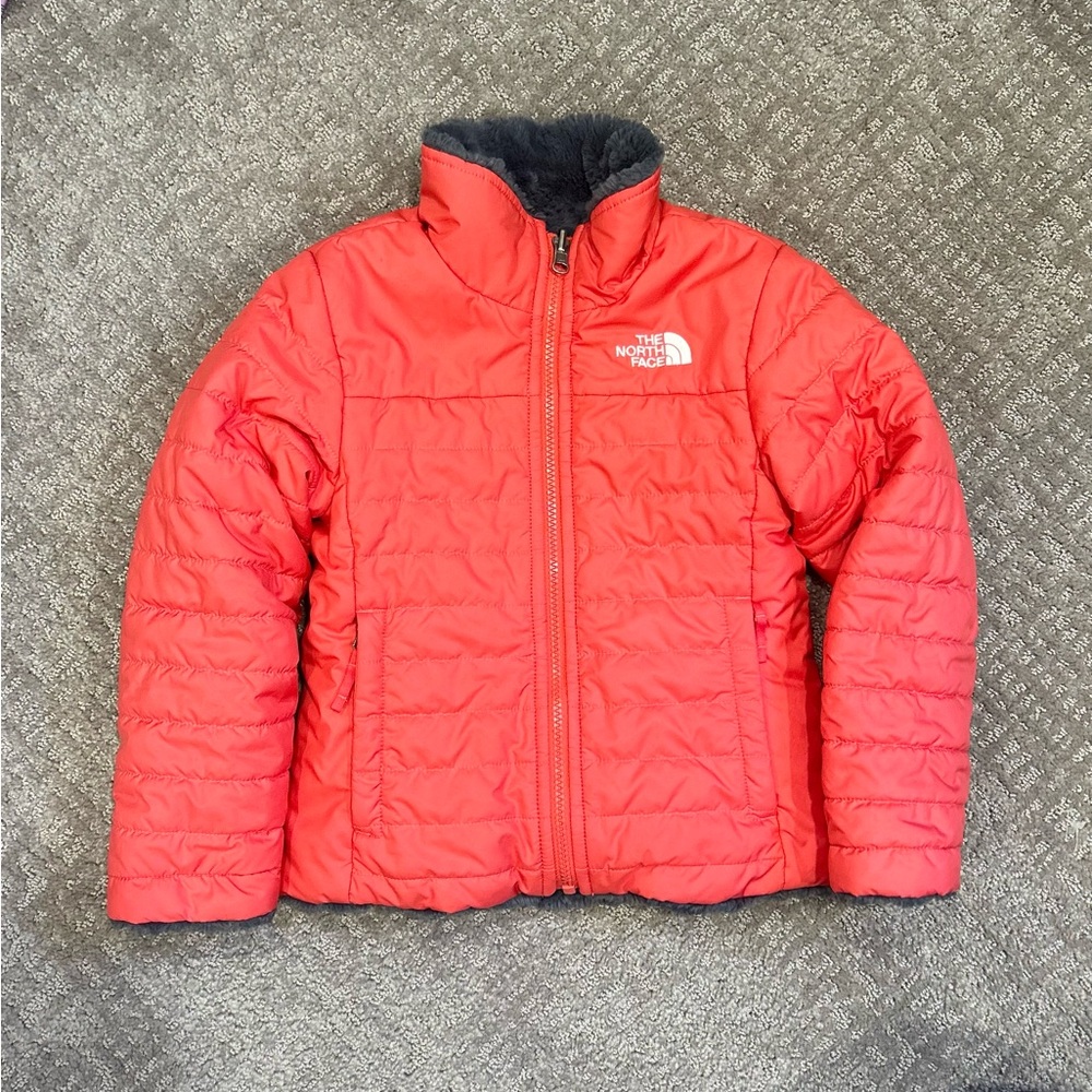 The North Face Girls' Red Insulated Puffer Jacket
